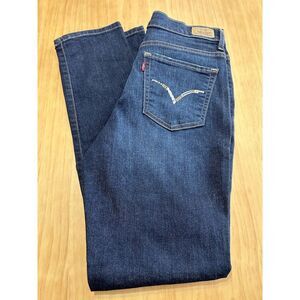 Levis 512 Jeans Womens 8 Medium Blue Perfectly Slimming Skinny Dark‎ Wash Denim